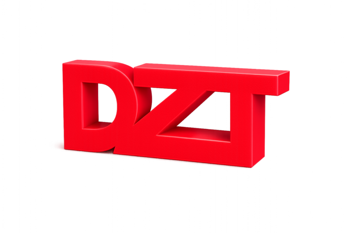 Individueller Schriftzug aus dem 3D Druck Individueller 3D Druck Schriftzug DZT als Sonderanfertigung